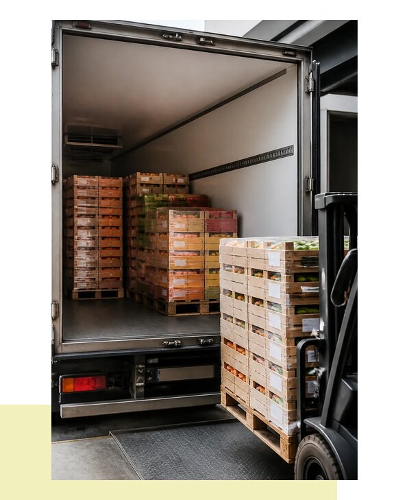 Перевозка сельхозпродукции на паллетах с доставкой в Луховицы